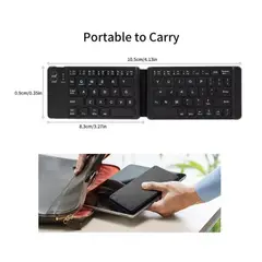 IRM - Mini Teclado Inalámbrico Plegable Portátil Bluetooth