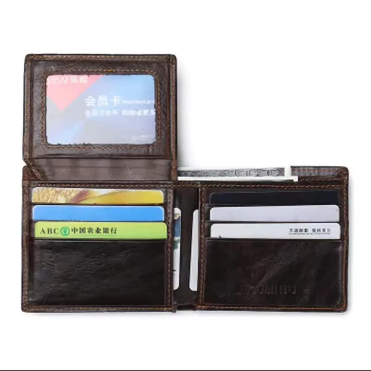 GENERICO - Billetera De Cuero Gubentu Modelo Clásico