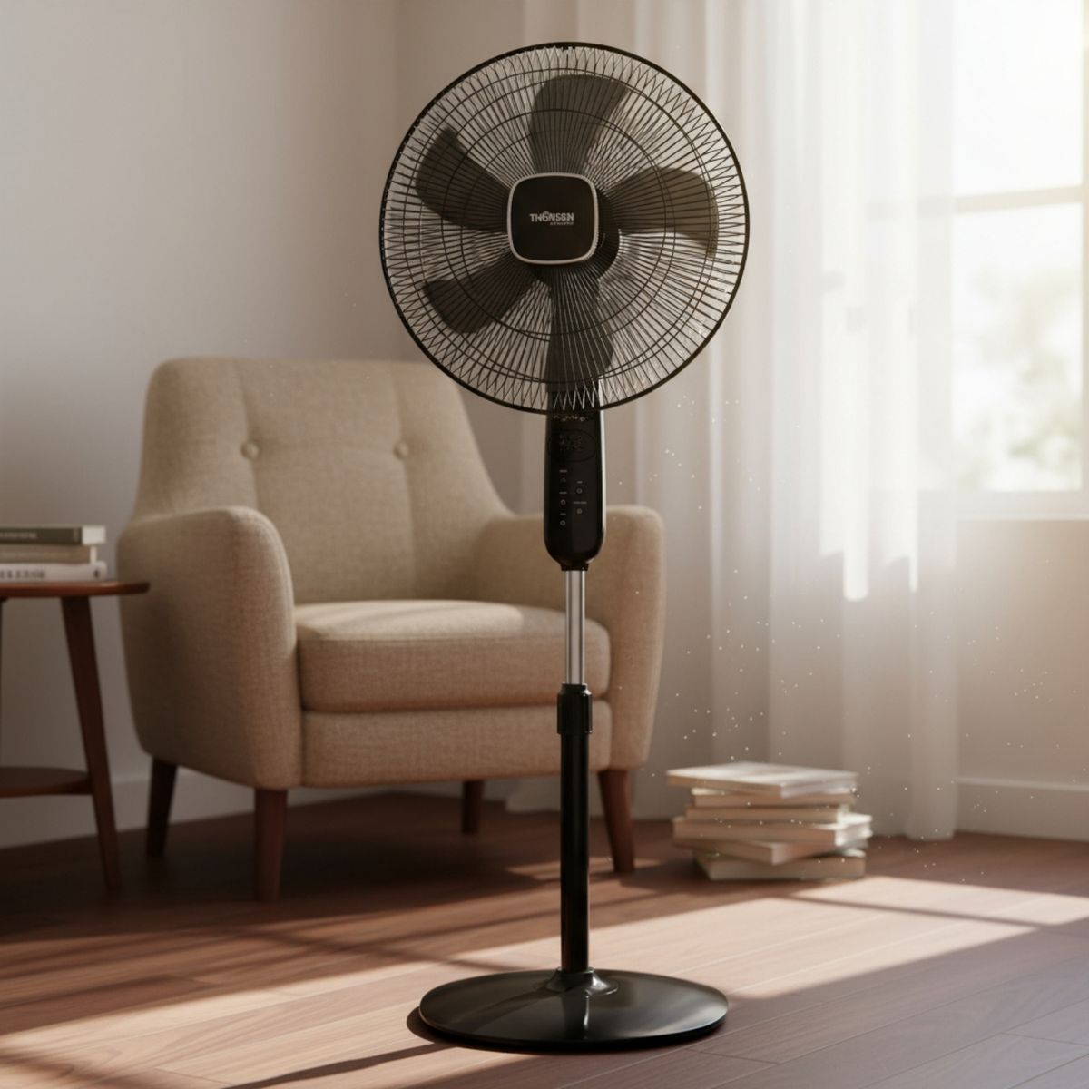 THORBEN - Ventilador Pedestal Pie Silencioso Thorben 16 St Control Rem