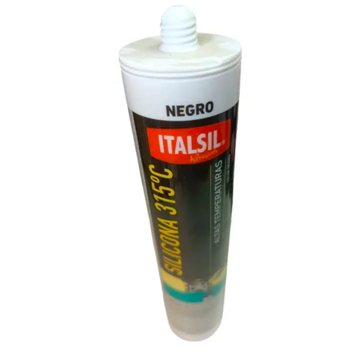 GENERICO - Pack 3 Silicona Alta Temperatura Italsil Negro 280ml