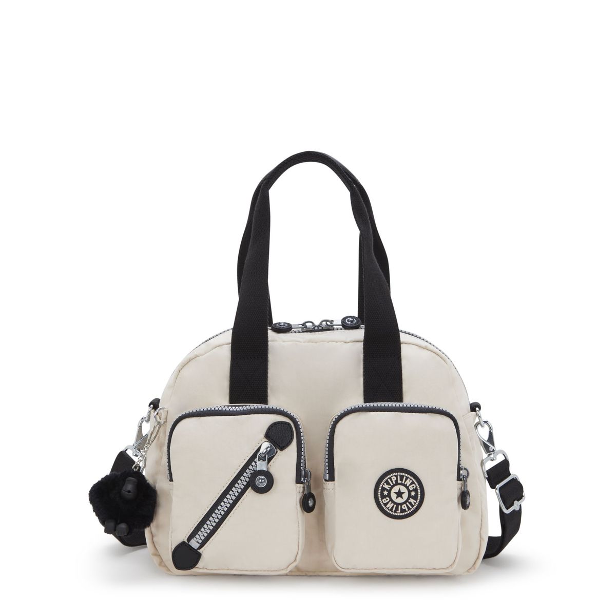 KIPLING - Cartera Mujer Defea Heritage Beige Kipling