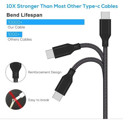 Imagen 2 del producto Cable De Carga Para Mando Xbox Series/ Ps5 Reforzado 3 Metro Negro Negro