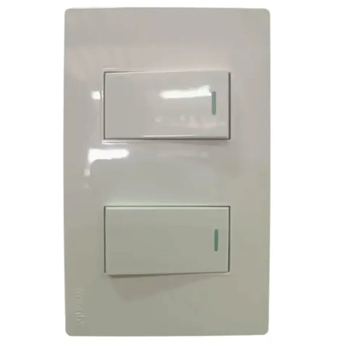 WANT - Pack 5 Interruptor ESCALERA DOBLE 9/24 250v 16A Blanco Certificado SEC