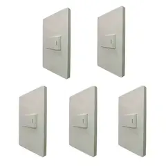 WANT - Pack 5 Interruptor ESCALERA SIMPLE 9/24 250v 16a Blanco Certificado SEC