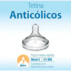 DR BROWNS - Tetina Boca Ancha Options+ 6m