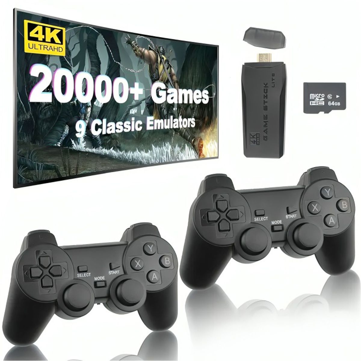 GENERICO - Gamer Stick 4k M8 Lite Para Tv Con Más De 20000 Juegos