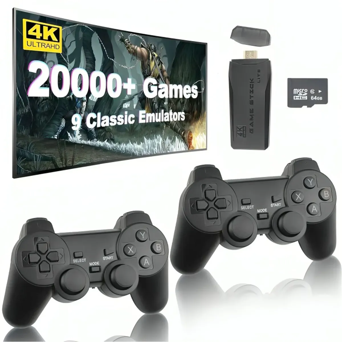 GENERICO - Gamer Stick 4k M8 Lite Para Tv Con Más De 20000 Juegos