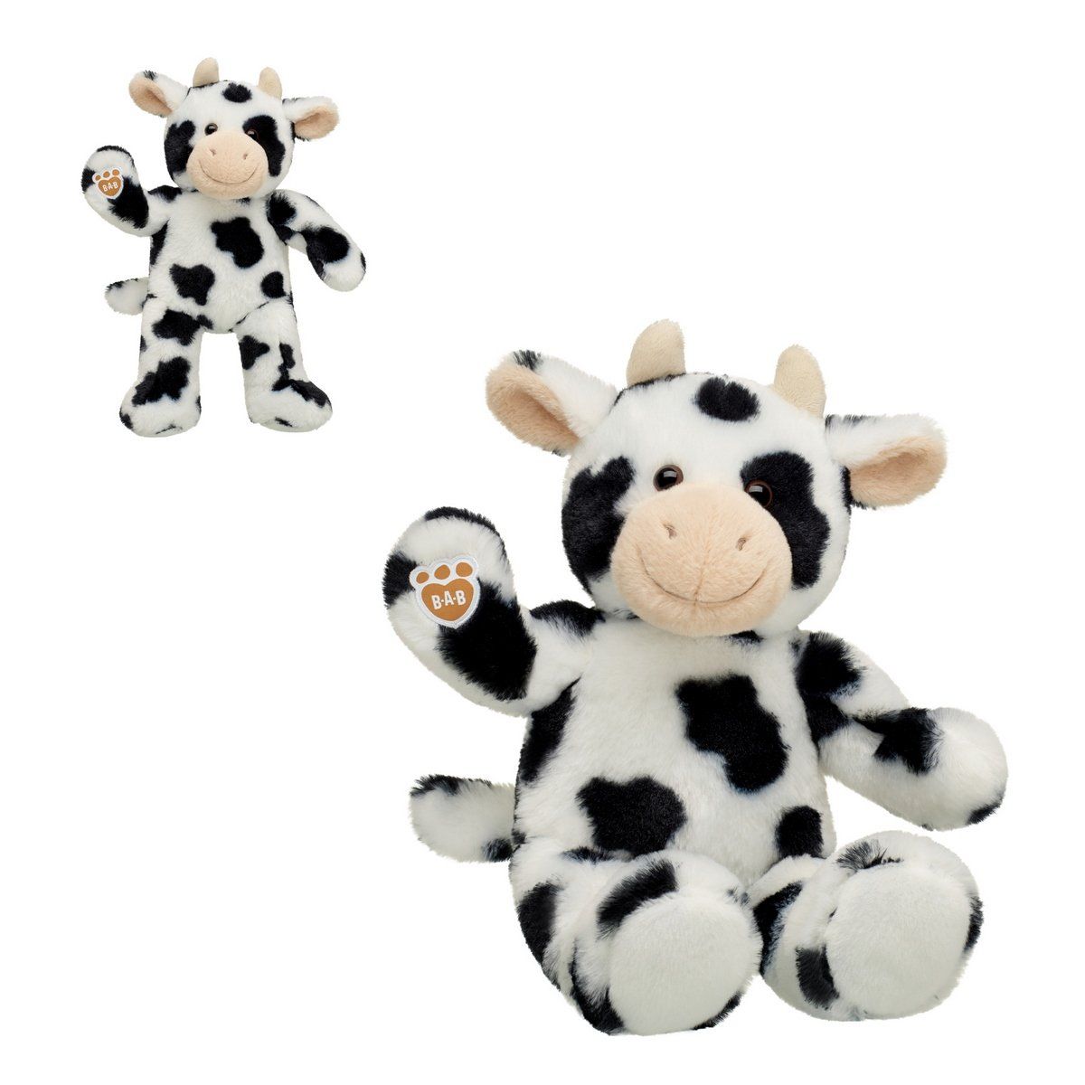 BUILD A BEAR - Peluche Vaca Blanca Build-A-Bear
