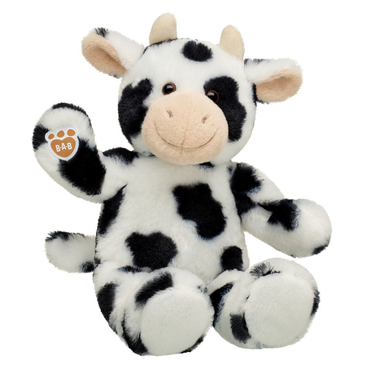 BUILD A BEAR - Peluche Vaca Blanca Build-A-Bear
