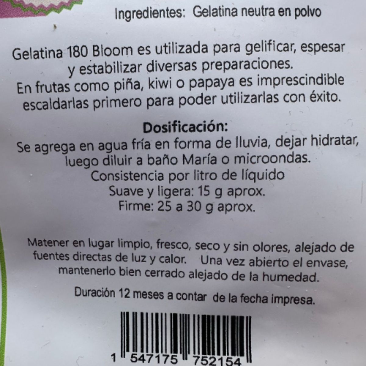 GENERICO - Gelatina Neutra 180 Bloom Kreatortas 100g