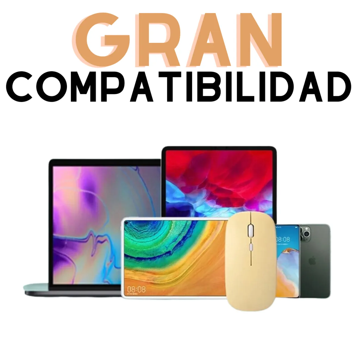 GENERICO - Pack Teclado 10 " y Mouse Bluetooth Para Tablet iPad letra Ñ - Negro