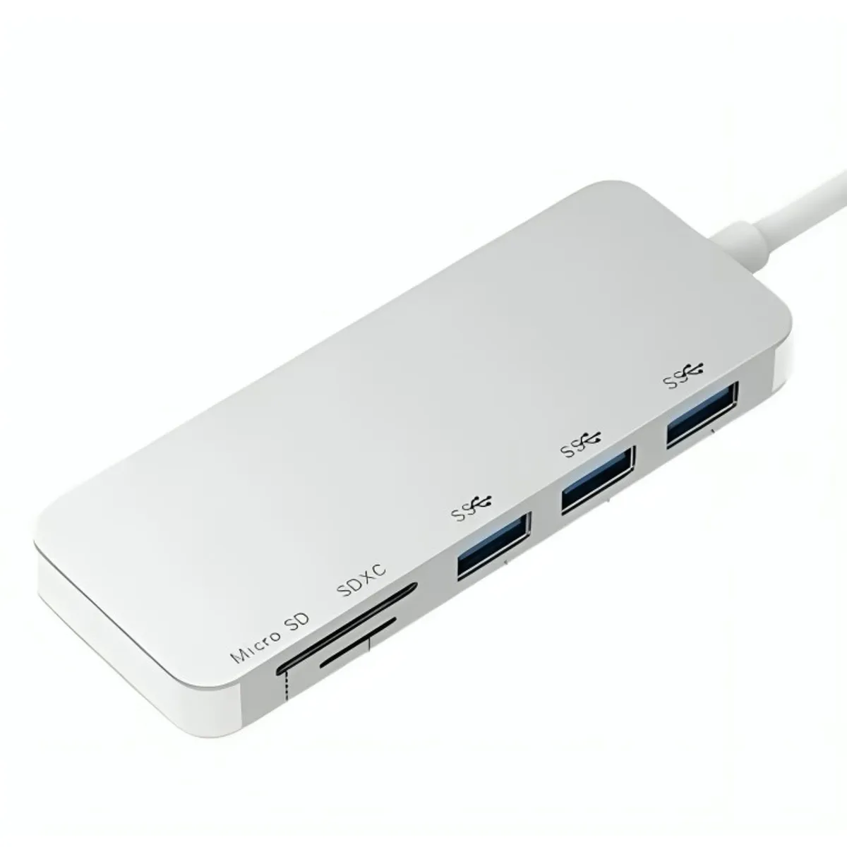 GENERICO - Adaptador Type C Tipo C 3 X Usb 30 Tf Micro Sd 5en1