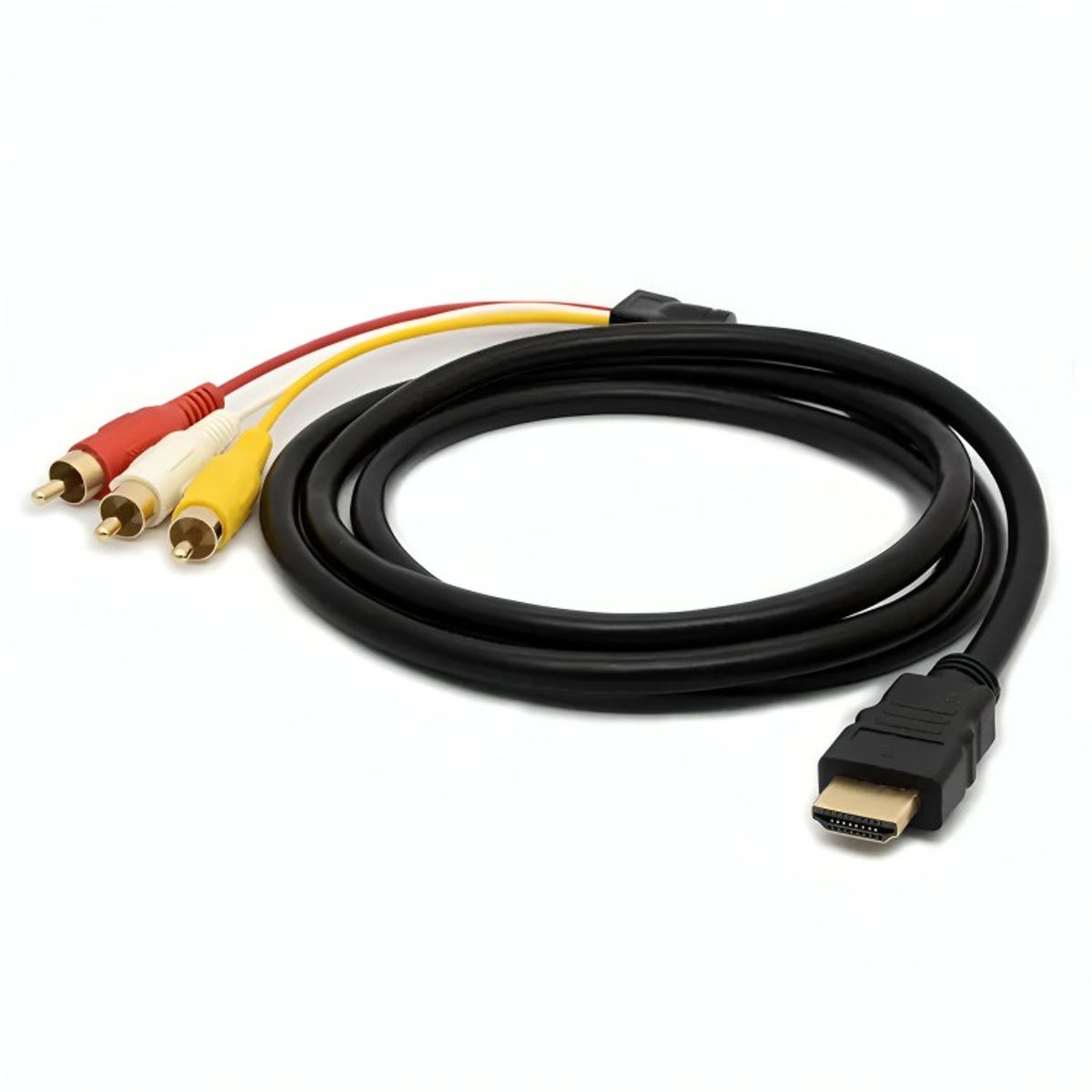 GENERICO - Cable Hdmi A 3 Rca Digital Audio Video Macho