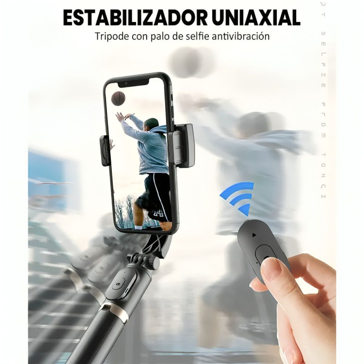 GENERICO - Estabilizador Celular Gimbal L08 Selfie Stick Tripode