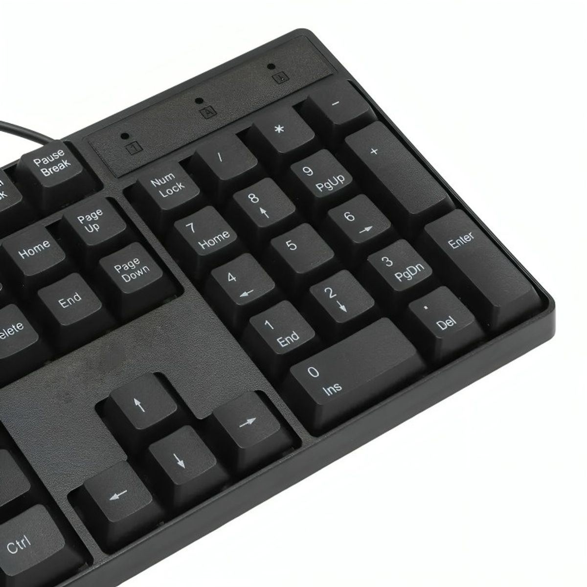 GENERICO - Kit Combo Teclado Y Mouse Alámbrico color Negro