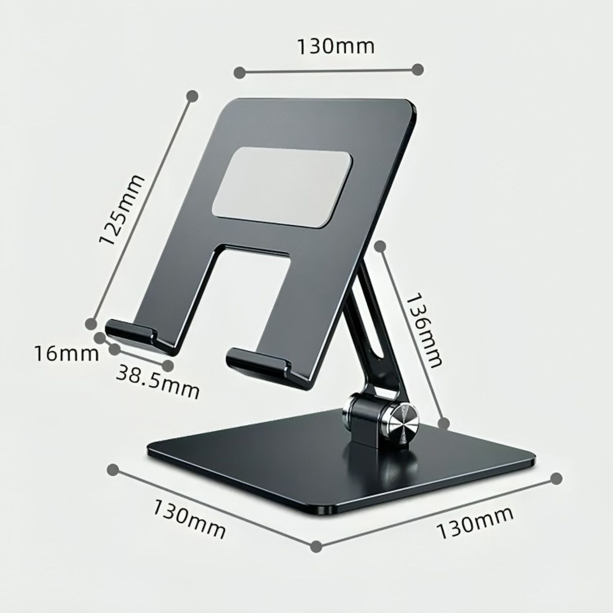 GENERICO - Soporte Escritorio Metal Plegable Muy Firme Tablet Y iPad