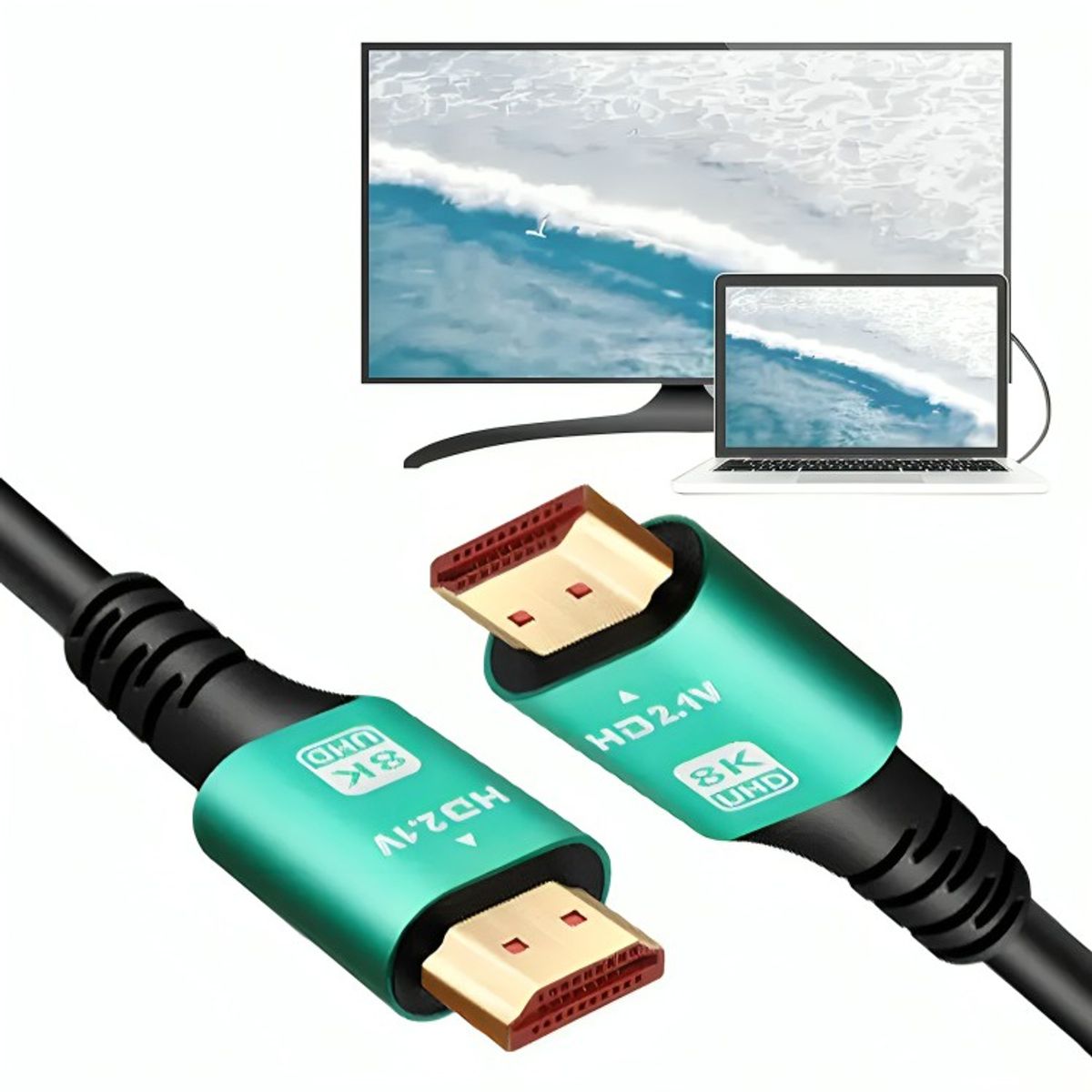 GENERICO - Cable Hdtv 8k 60hz48gbps Hd21v De 3mts 7680x4320p