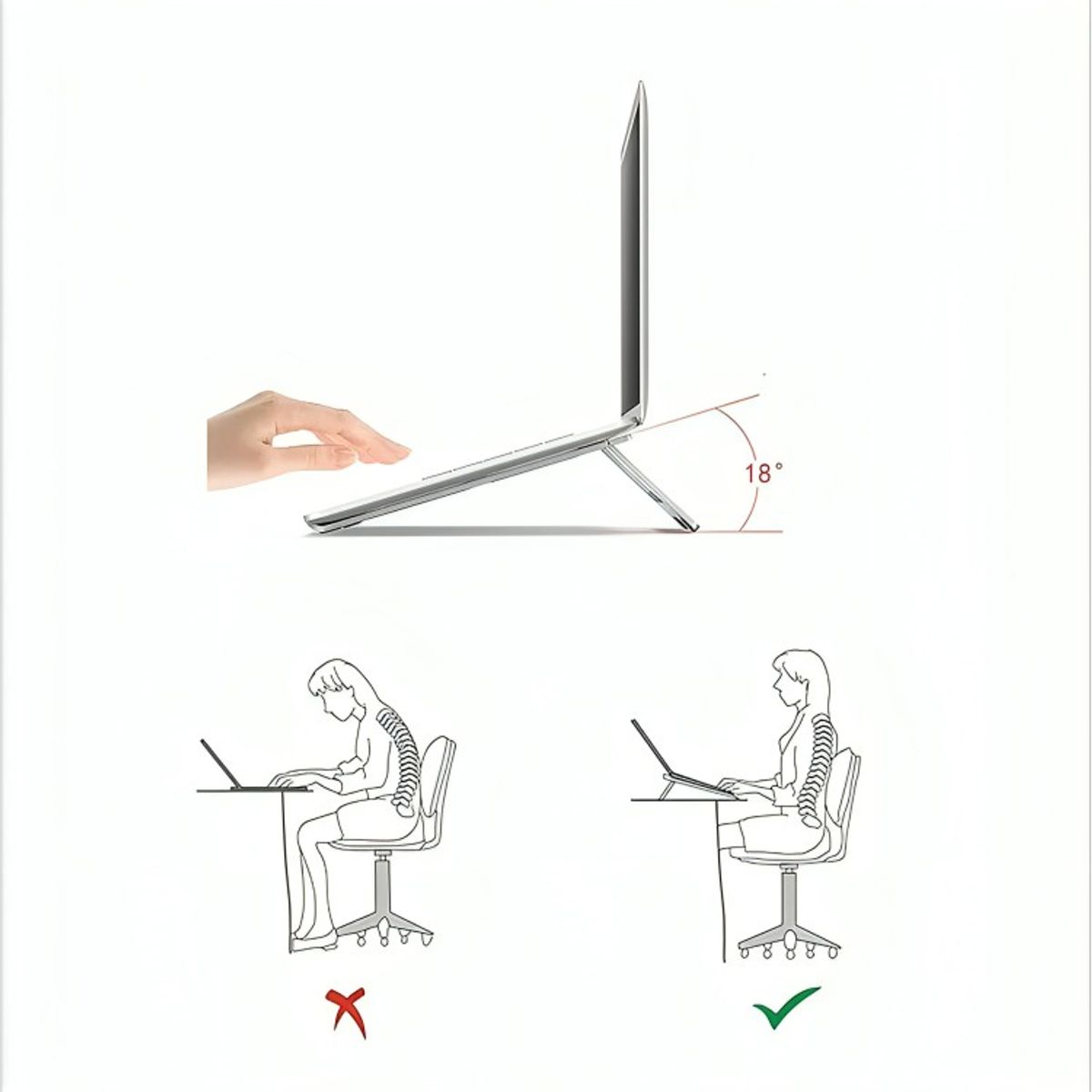 GENERICO - Base Soporte Mesa Notebook Plegable