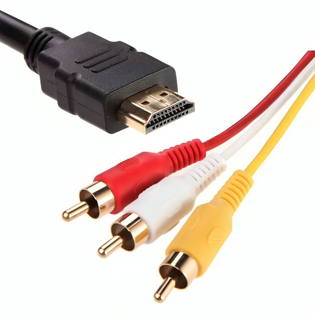 GENERICO - Cable Hdmi A 3 Rca Digital Audio Video Macho