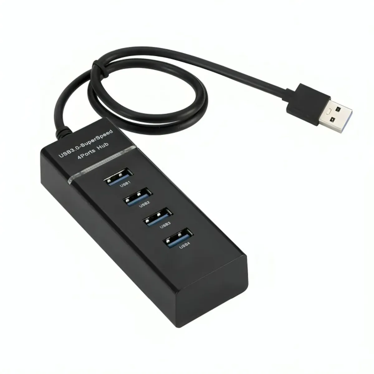 GENERICO - Hub Usb 30 4 Puertos De Alta Velocidad Indicador Led Azul