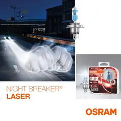 OSRAM LEDVANCE - Par de Ampolletas H4 +150% Osram Night Breaker