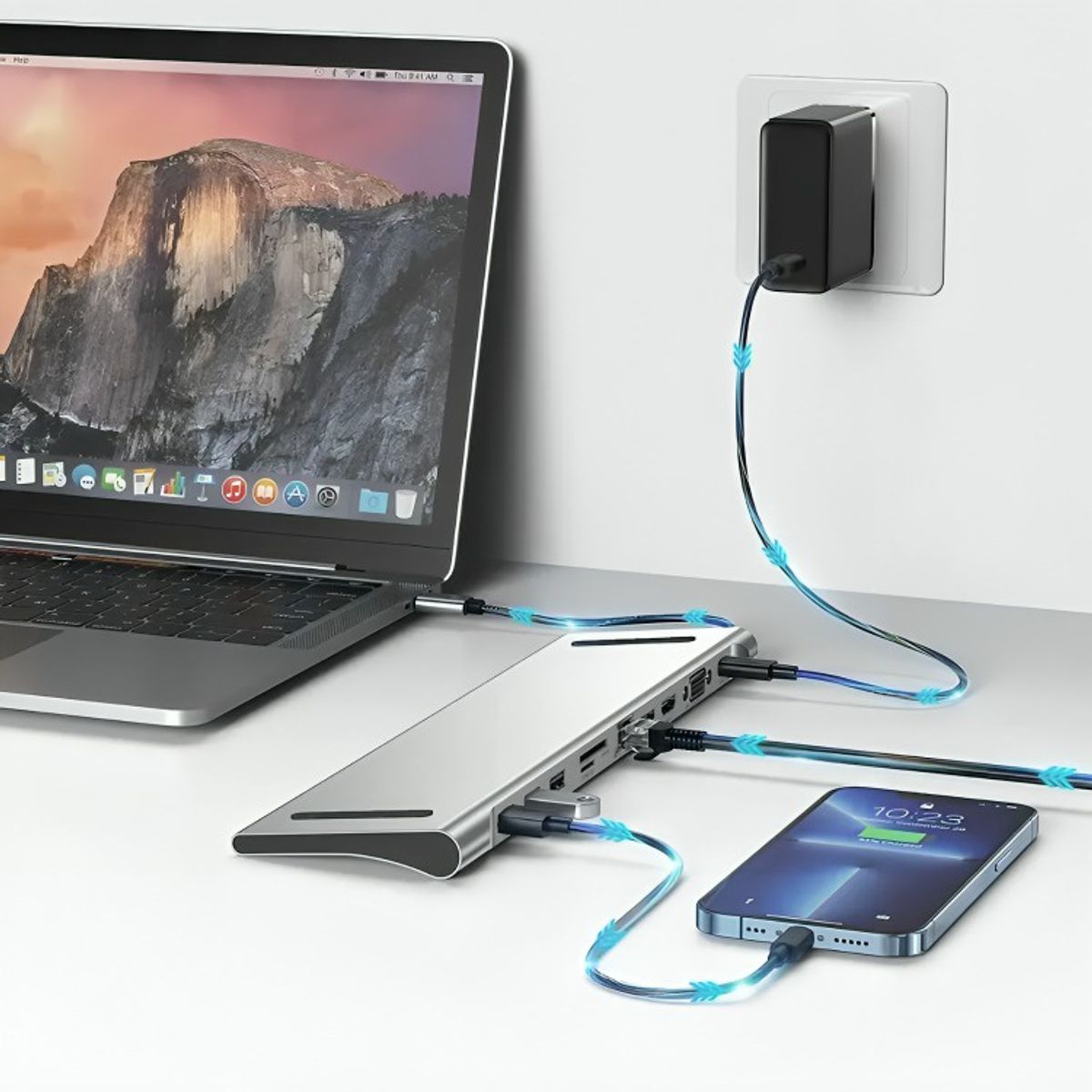 GENERICO - Adaptador Hub 11 En 1 Usb Tipo C Usb-c Hdmi