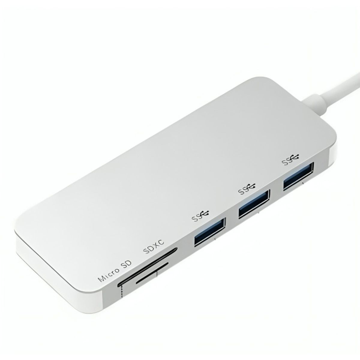 GENERICO - Adaptador Type C Tipo C 3 X Usb 30 Tf Micro Sd 5en1