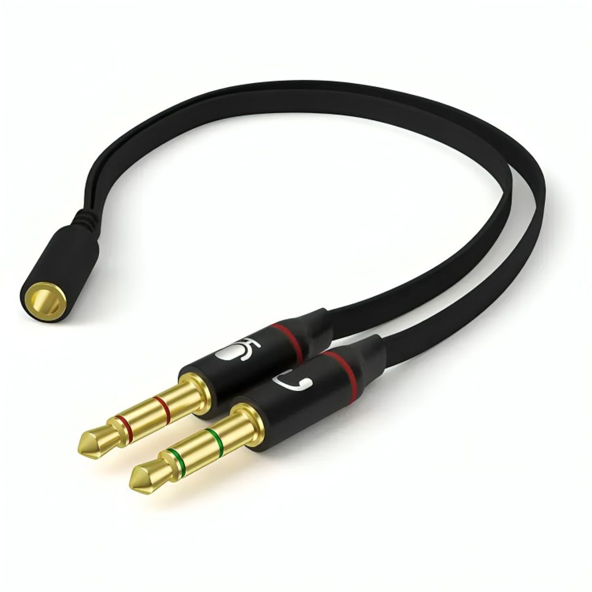 GENERICO - Cable Adaptador 35mm Para Audifonos Con Micrófono