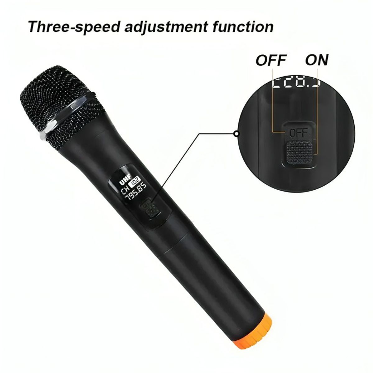 GENERICO - Microfono Inalambrico 10 Metros De Alcance Karaoke