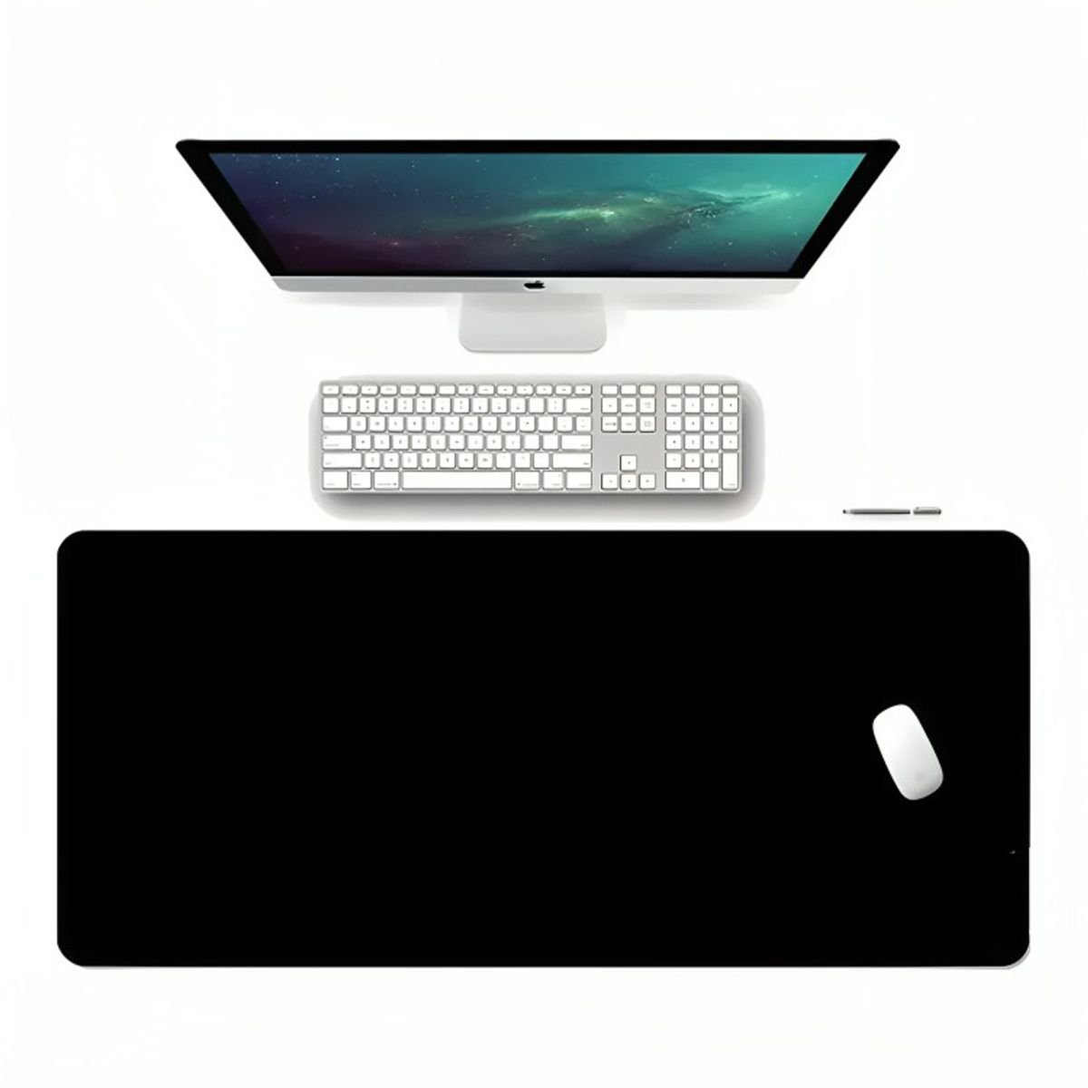 GENERICO - Mouse Pad Alfombrilla Protector Antideslizante 80x40 Negro