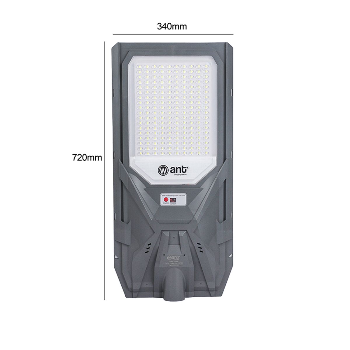 WANT - LUMINARIA PUBLICA  SOLAR 2200LM 5700K