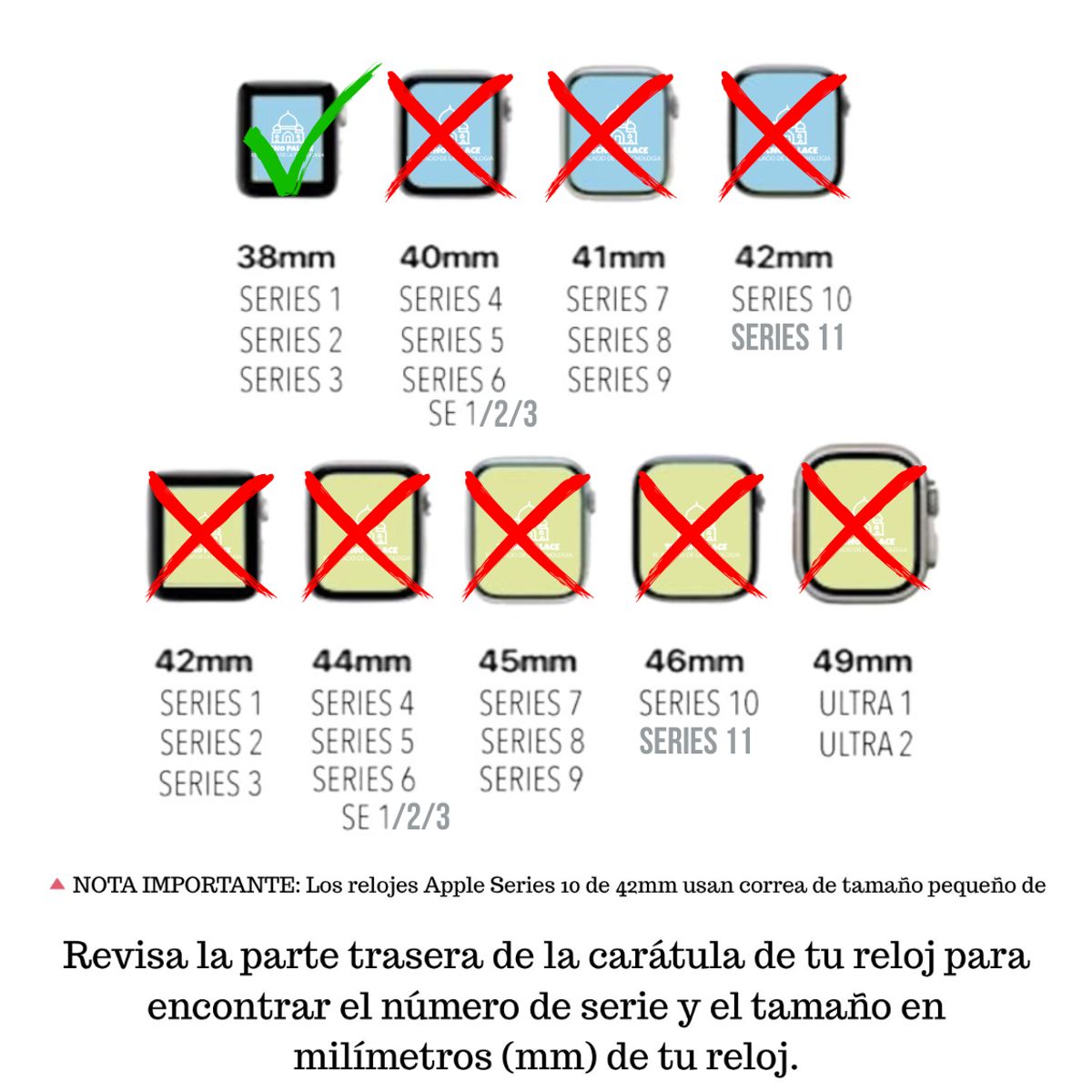 GENERICO - Pack Correa Más Protector Abierto Para Apple Watch 38MM