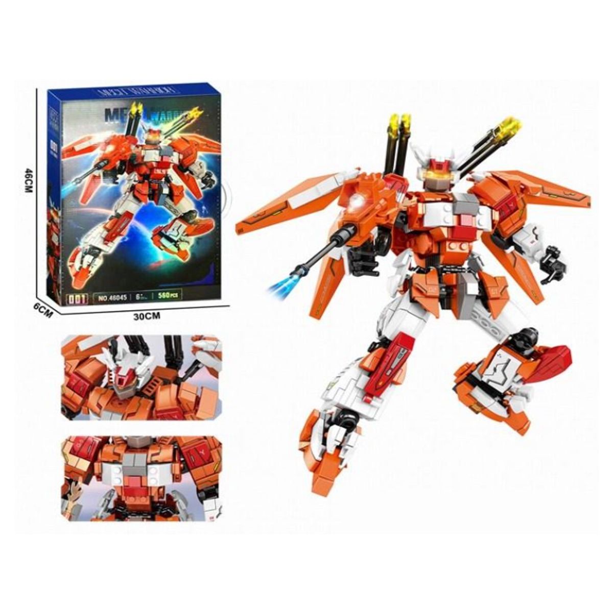 GENERICO - Juguete Armable Robot Warrior 560 Piezas