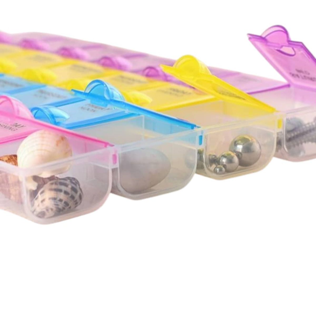 GENERICO - x2 Pastillero Semanal con Estuche Plástico Gms