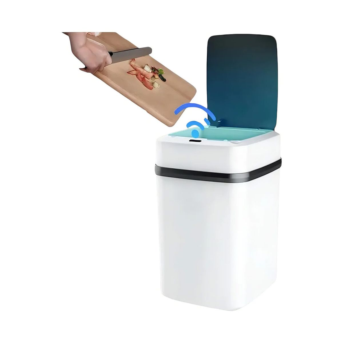 GENERICO - Bote Basura Inteligente Con Sensor Papelera Automática