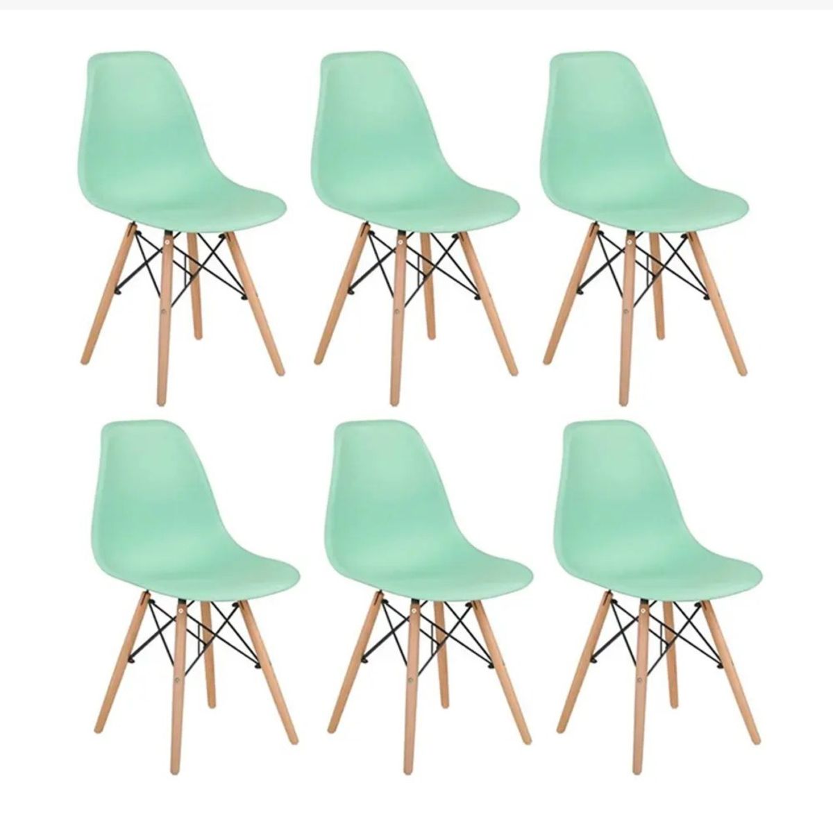CORI CORI - Pack 6 Sillas Eames Clasicas
