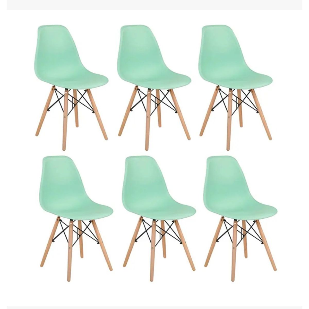 CORI CORI - Pack 6 Sillas Eames Clasicas