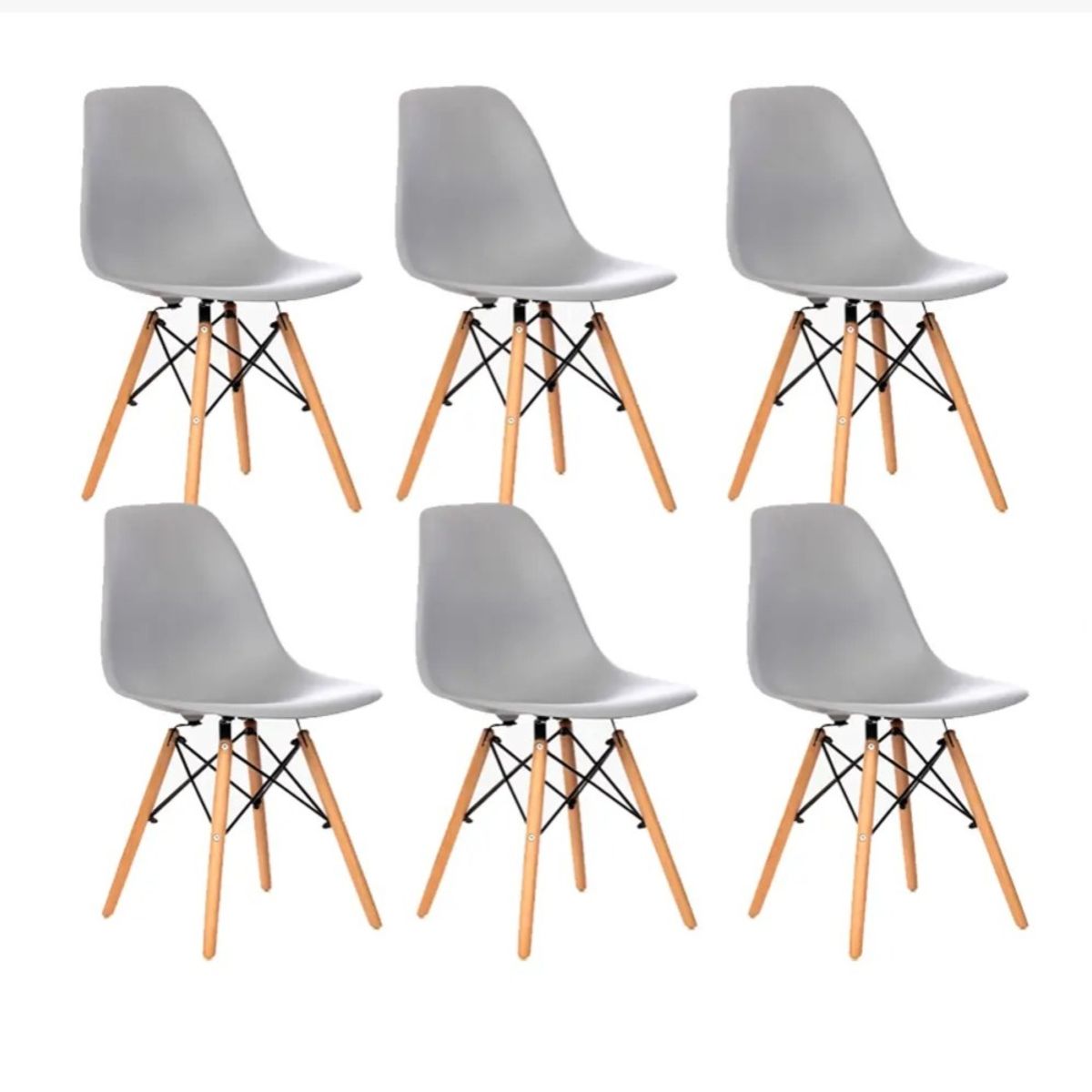 CORI CORI - Pack 6 Sillas Eames Clasicas