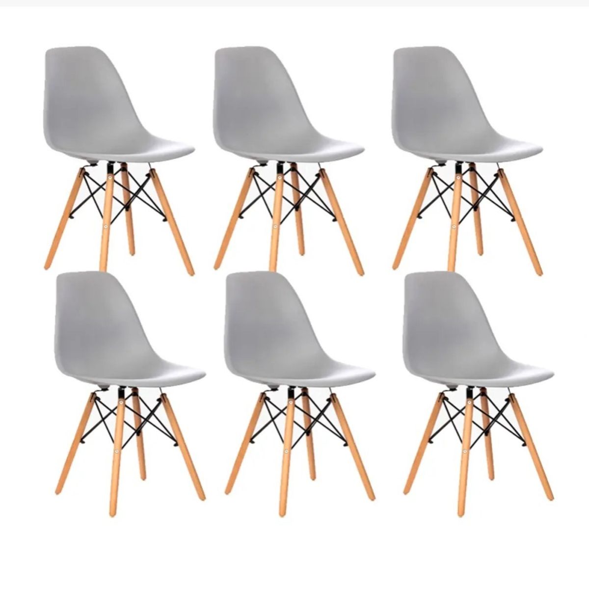 CORI CORI - Pack 6 Sillas Eames Clasicas