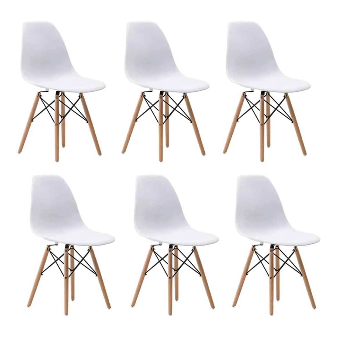 CORI CORI - Pack 6 Sillas Eames Clasicas