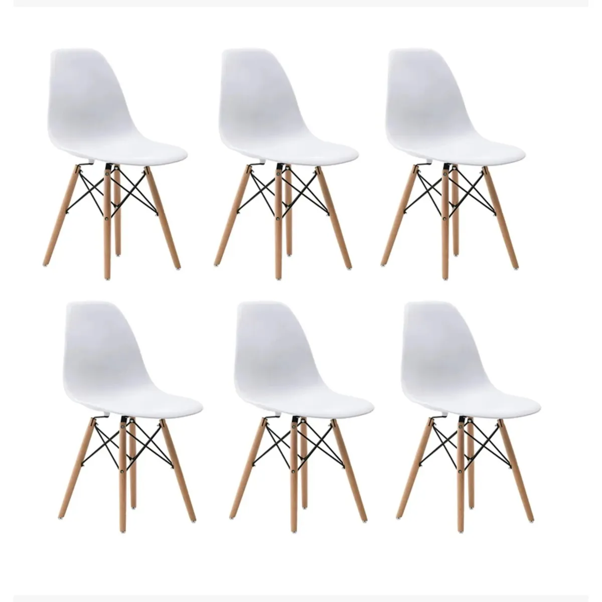 CORI CORI - Pack 6 Sillas Eames Clasicas