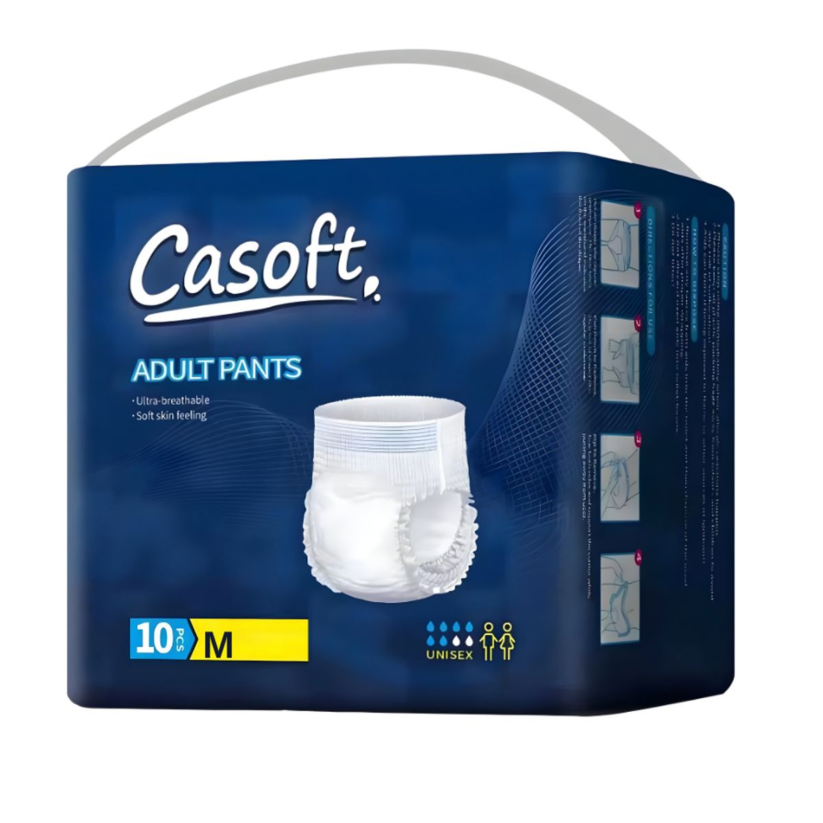 GENERICO - Pañales Adulto Pants Alta Absorción Calzon Uso Cotidiano 10 Talla M