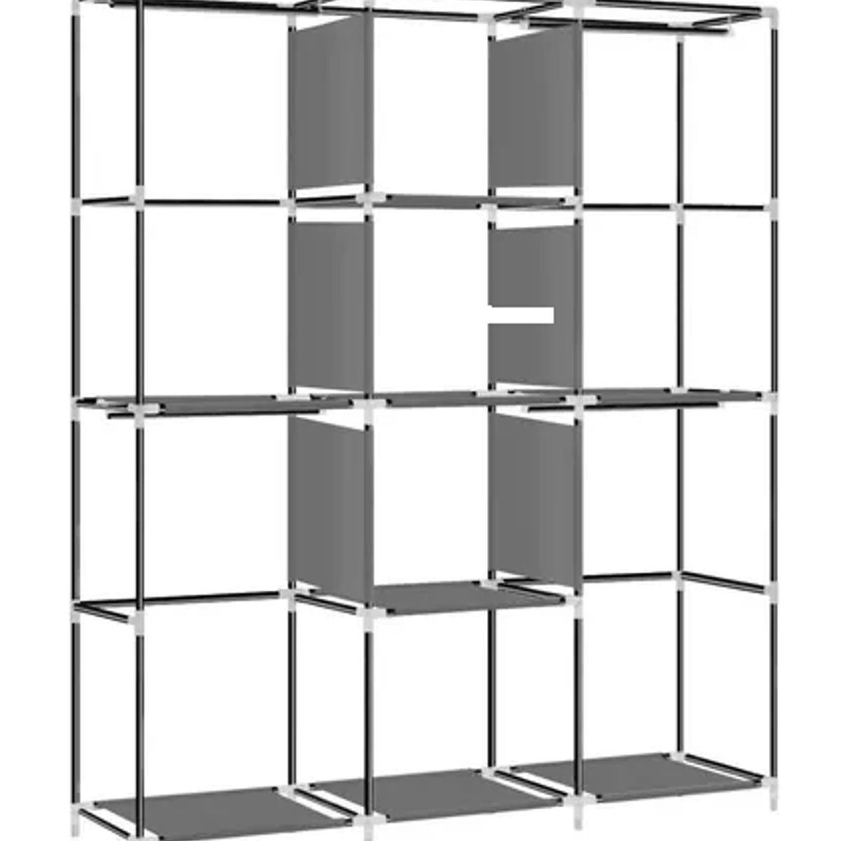 GENERICO - Armario closet ropero armable grande gris