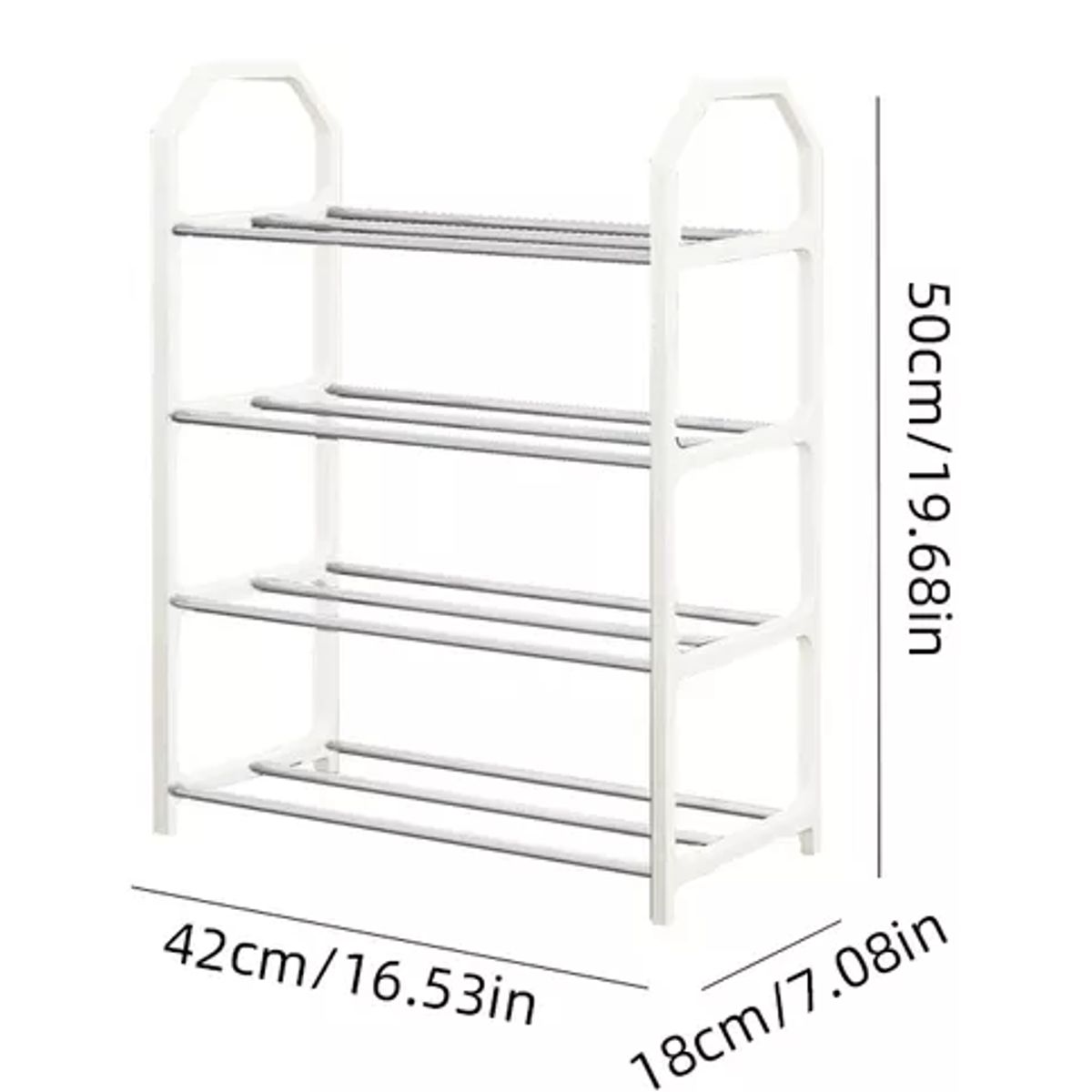GENERICO - Mueble zapatero organizador 4 niveles armable
