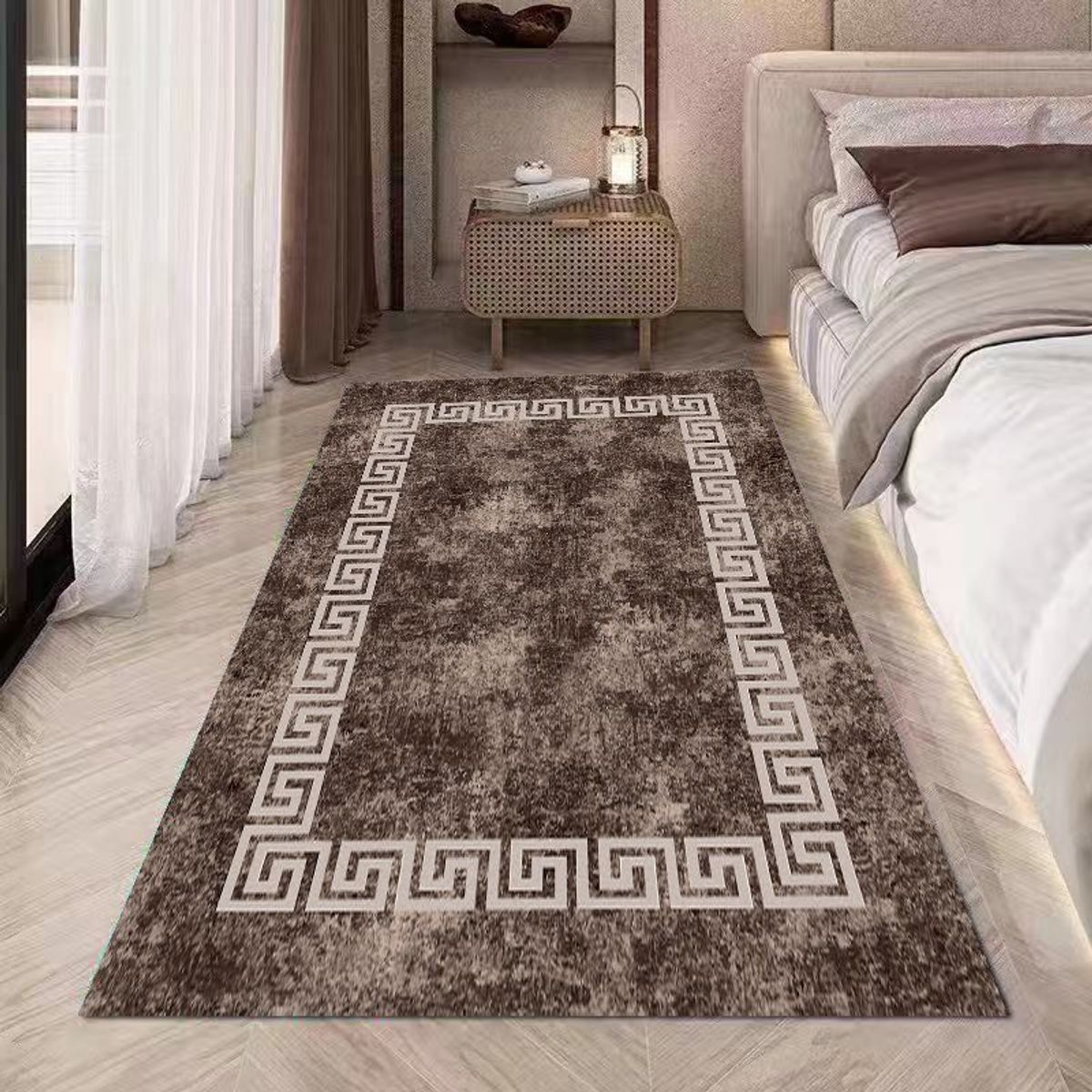 GENERICO - ALFOMBRAS LISAS PARA PASILLOS SIN PELOS CON DISEÑOS TRIDIMENSIONALES