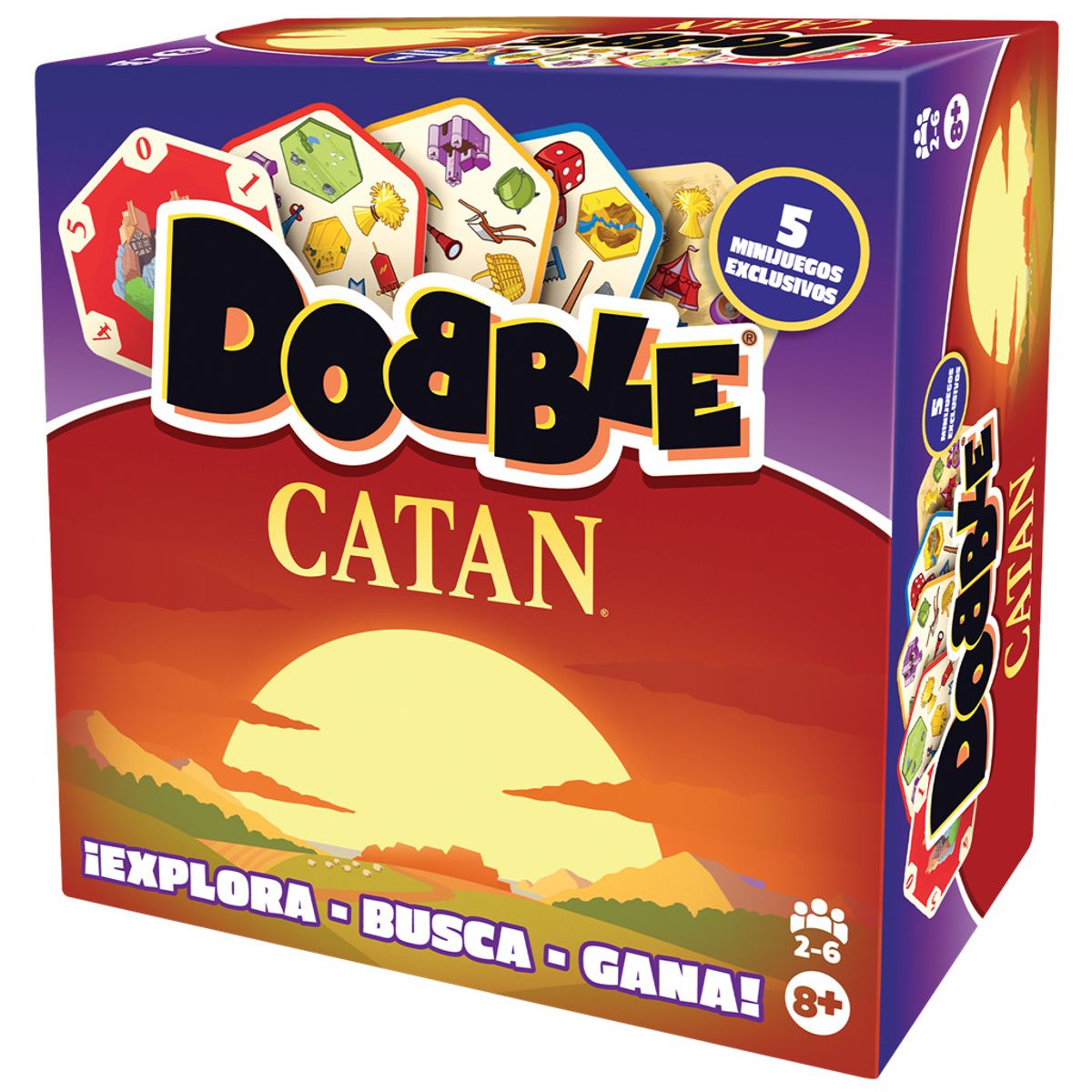 ZYGOMATIC - Dobble Catan - Juego de Mesa - Original - En Español