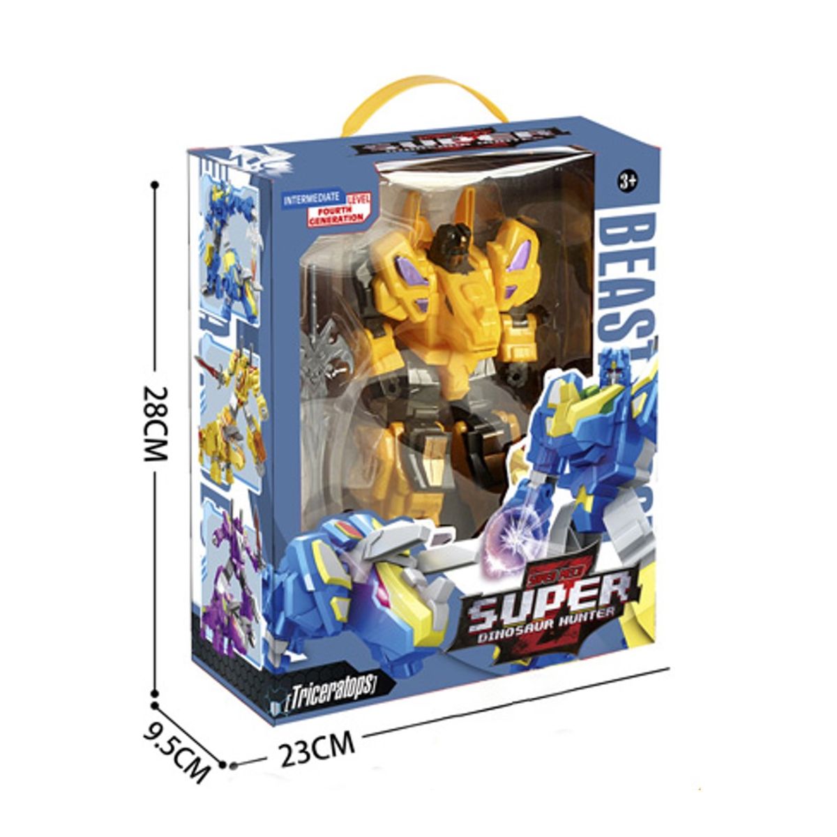 GENERICO - Juguete Transformers Para Niños Dino Triceratops