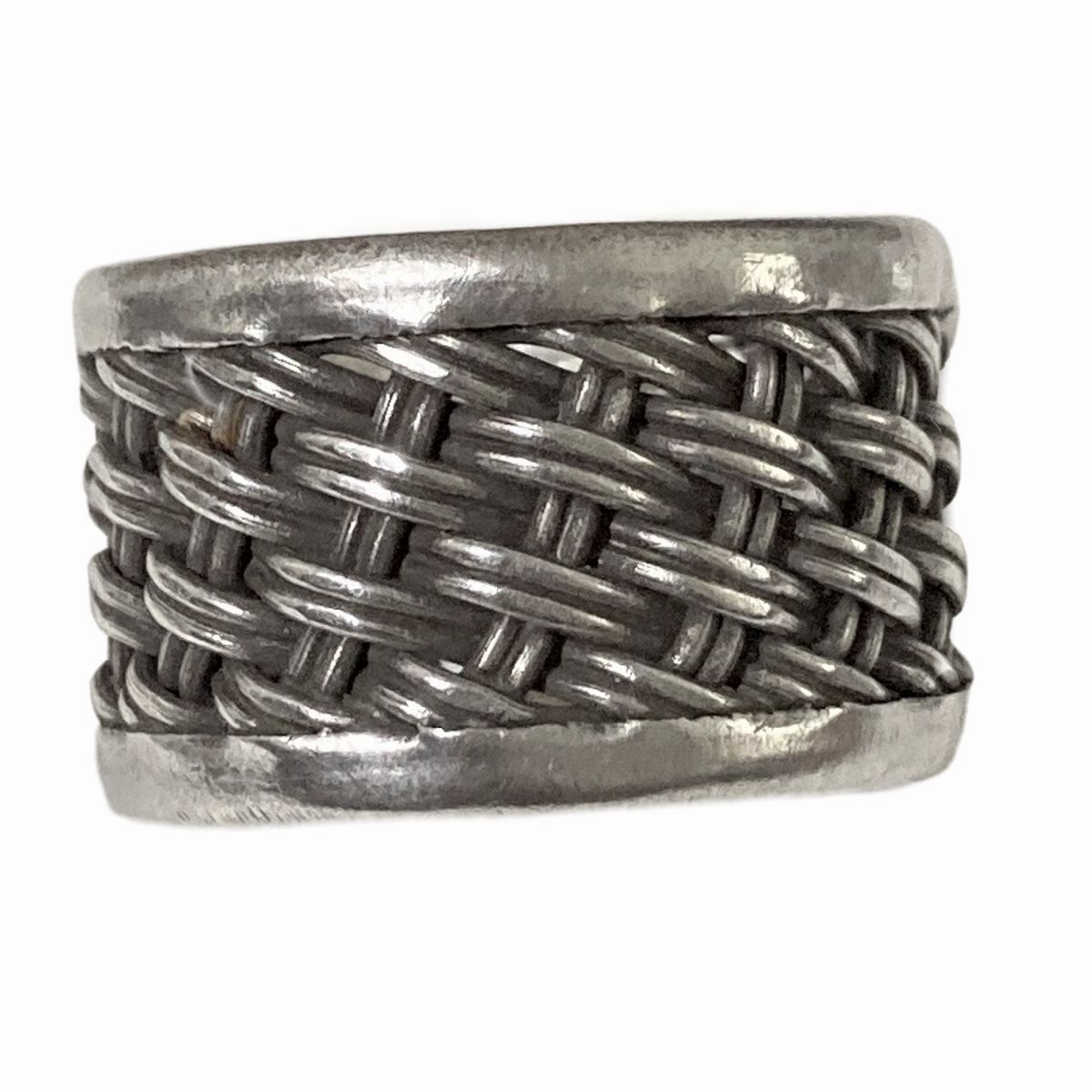 TAETHAI - Anillo plata 925 envejecido enrejado