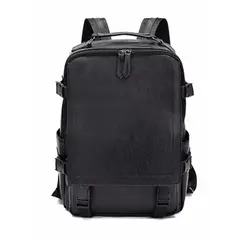 MOMO - Mochila Clásica Urbana 24l Eco Cuero Hombre Fashion Design