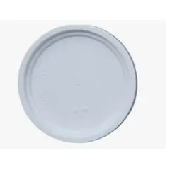 GENERICO - Balde Blanco Liso 20 Litros Con Tapa, Con Mango, Sin Olor